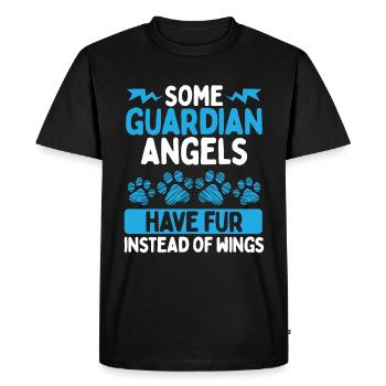 Propriétaire de chien d’assistance Guardian Angle Chien d’assistance - T-shirt Premium bio Homme - noir - Devant - Nico (187cm)
