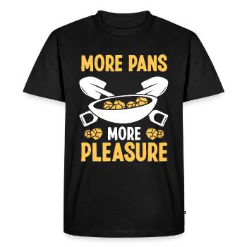 Panner Plus de casseroles Plus de plaisir Prospecteur Mineur - T-shirt Premium bio Homme - noir - Devant - Nico (187cm)