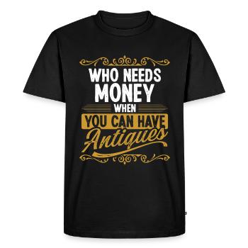 Collection d’antiquités Wax Treasure Hunter - T-shirt Premium bio Homme - noir - Devant - Nico (187cm)