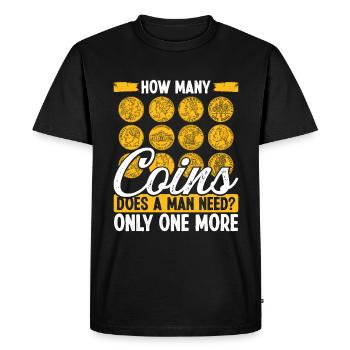 Collecte de pièces Combien de pièces un homme a-t-il besoin - T-shirt Premium bio Homme - noir - Devant - Nico (187cm)