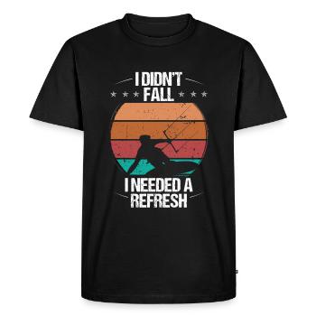 Kiteboarder Design Je n’ai pas cas Humor KitesurferKi - T-shirt Premium bio Homme - noir - Devant - Nico (187cm)