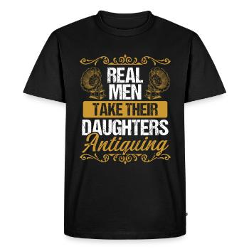 Collection d’antiquités Chasseur de trésors Antique - T-shirt Premium bio Homme - noir - Devant - Nico (187cm)