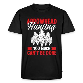 Arrowhead Hunting Artifact Collecting - Men's Premium Organic T-Shirt - black - Front - Nico (187cm)