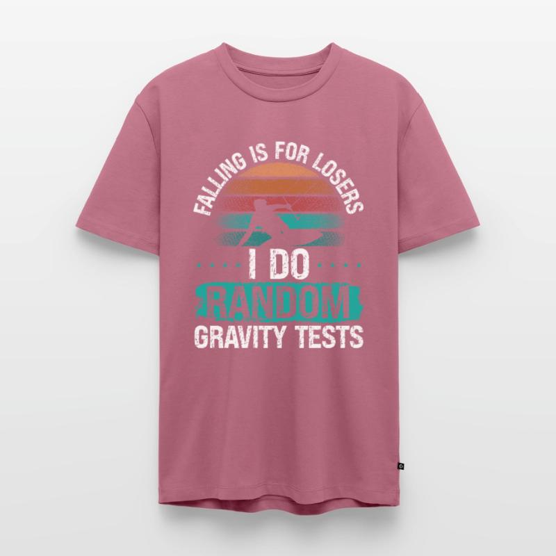 Kiteboarder Random Gravity Test Falling Kite Männer Premium Bio T-Shirt