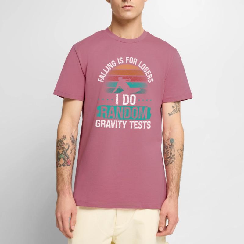 Kiteboarder Random Gravity Test Falling Kite Männer Premium Bio T-Shirt