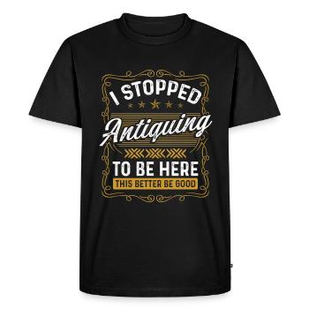 Antiquité de chasse au trésor de cire antique - T-shirt Premium bio Homme - noir - Devant - Nico (187cm)