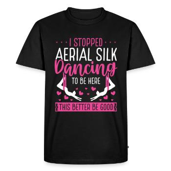 Aerial Silk Dancing soyez bon Aerial Silk Dancer - T-shirt Premium bio Homme - noir - Devant - Nico (187cm)