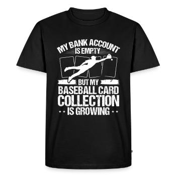 Collection de cartes de baseball Collection De cartes de sport - T-shirt Premium bio Homme - noir - Devant - Nico (187cm)