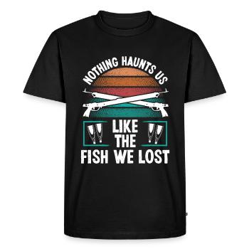 Spearfisher Fish we lost Apnea Diver Freediving - Men's Premium Organic T-Shirt - black - Front - Nico (187cm)