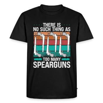 Spearfishing Fins Speargun Apnea Diver - Men's Premium Organic T-Shirt - black - Front - Nico (187cm)