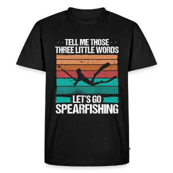 Spearfisher Freediving Apnea Diver Speargun Speargun - Men's Premium Organic T-Shirt - black - Front - Nico (187cm)