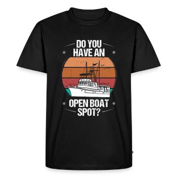 Spearfisher Open Boat Spot Apnea Diver Speargun - Men's Premium Organic T-Shirt - black - Front - Nico (187cm)