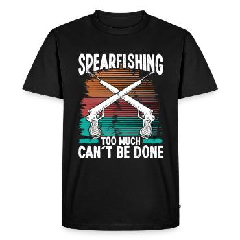 Spearfisher Freediving Apnea Diver Spearo Spot - Men's Premium Organic T-Shirt - black - Front - Nico (187cm)