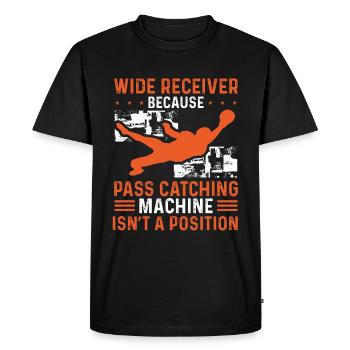 Wide Receiver Pass Catching Machine Route Runner - Men's Premium Organic T-Shirt - black - Front - Nico (187cm)