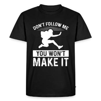 Wide Receiver Gloves Pass Catcher Football - Men's Premium Organic T-Shirt - black - Front - Nico (187cm)