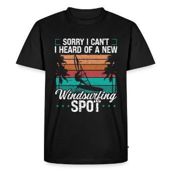 Windsurfer Sorry I cant I have WindsurfingWindsurf - Men's Premium Organic T-Shirt - black - Front - Nico (187cm)