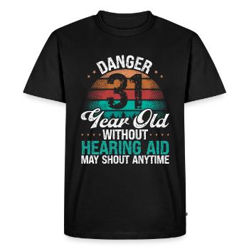 31 Idée d’anniversaire L’humour peut crier drôle 31 ans - T-shirt Premium bio Homme - noir - Devant - Nico (187cm)