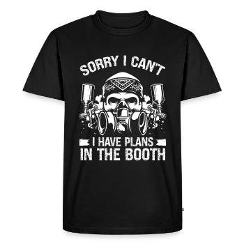 Plans de peintre de voiture dans booth Autobody Technician - T-shirt Premium bio Homme - noir - Devant - Nico (187cm)