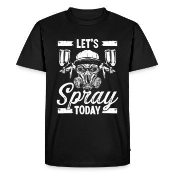Technicien de carrosserie Spray Car Painter Véhicule - T-shirt Premium bio Homme - noir - Devant - Nico (187cm)