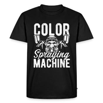 Car Painter Color Spraying Machine Autobody - T-shirt Premium bio Homme - noir - Devant - Nico (187cm)
