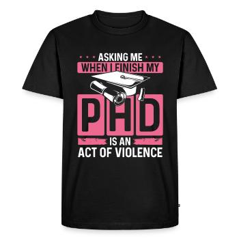 DNP Doctor Nursing Degree Nursing School PHD - Men's Premium Organic T-Shirt - black - Front - Nico (187cm)