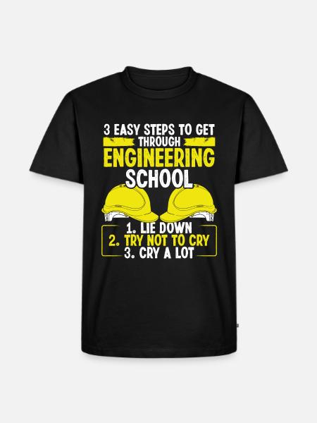 Engineering School Engineering Lab Engineers - Männer Premium Bio T-Shirt - Schwarz