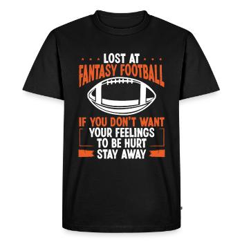 Trophée de l’équipe du joueur de football Fantasy - T-shirt Premium bio Homme - noir - Devant - Nico (187cm)