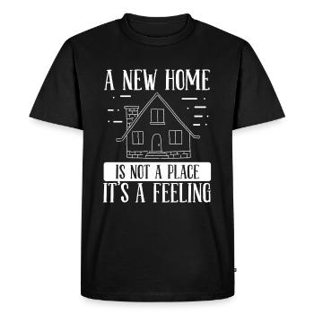 Couple Fier Nouveau Propriétaire Pendaison de Crémaillère - T-shirt Premium bio Homme - noir - Devant - Nico (187cm)