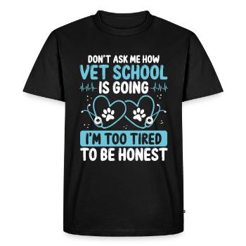 Vet Student Graduation Party Future Veterinarian - Men's Premium Organic T-Shirt - black - Front - Nico (187cm)