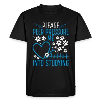 Future Veterinarian School Graduation Technician - Men's Premium Organic T-Shirt - black - Front - Nico (187cm)