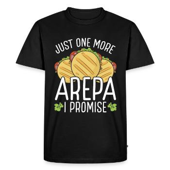 Arepa vénézuélien Cuisine traditionnelle colombienne - T-shirt Premium bio Homme - noir - Devant - Nico (187cm)