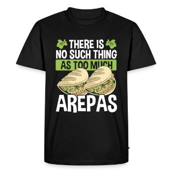 Cuisine colombienne américaine Arepa vénézuélienne - T-shirt Premium bio Homme - noir - Devant - Nico (187cm)