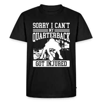 Joueur de football Fantasy Désolé je ne peux pas blesserFantasy - T-shirt Premium bio Homme - noir - Devant - Nico (187cm)