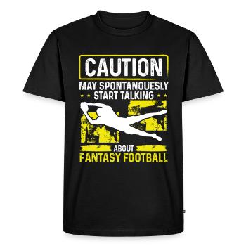 Fantasy Football Player parler Fantasy Football - T-shirt Premium bio Homme - noir - Devant - Nico (187cm)