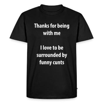 Humour drôle pour hommes Sarcasme pour femmes Gag Ideas - T-shirt Premium bio Homme - noir - Devant - Nico (187cm)