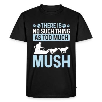 Alaska Sled Dog Racing Mushing Husky Traîneau - T-shirt Premium bio Homme - noir - Devant - Nico (187cm)