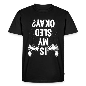 Alaska Mushing est mon traîneau ok Husky Dog Racer - T-shirt Premium bio Homme - noir - Devant - Nico (187cm)