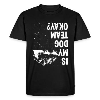 Alaska Mushing my Dog Team ok Husky Sled Racer - T-shirt Premium bio Homme - noir - Devant - Nico (187cm)