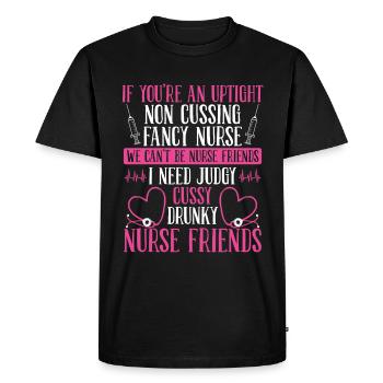CNA Nurse Appreciation RN Nursing ER Nurses - Men's Premium Organic T-Shirt - black - Front - Nico (187cm)