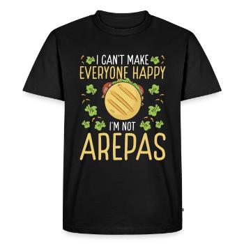 Vénézuélien Arepa Lover Cuisine colombienne Arepas Maker - T-shirt Premium bio Homme - noir - Devant - Nico (187cm)