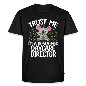Childcare Teacher Koala Daycare Director - Men's Premium Organic T-Shirt - black - Front - Nico (187cm)