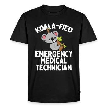 Paramedic Koala EMT Emergency Medical Tech - Men's Premium Organic T-Shirt - black - Front - Nico (187cm)