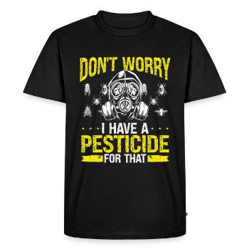 Pest Control Technician Bed Bug Killer Worker - Men's Premium Organic T-Shirt - black - Front - Nico (187cm)