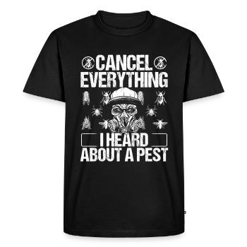 Pest Control Worker Technician Animal Control - Men's Premium Organic T-Shirt - black - Front - Nico (187cm)