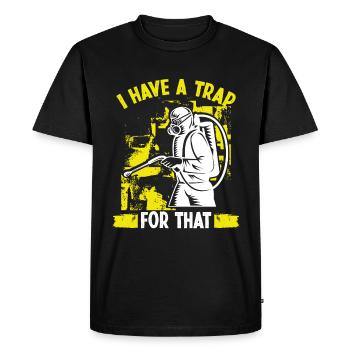 Pest Control Extermination Pest Control Worker - Men's Premium Organic T-Shirt - black - Front - Nico (187cm)
