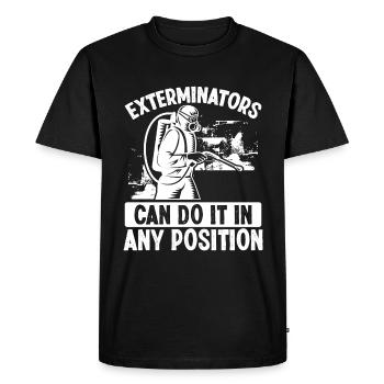 Pest Control Technician Bed Bugs Pest Control - Men's Premium Organic T-Shirt - black - Front - Nico (187cm)