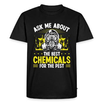 Pest Control Technician Animal Control Bug Killer - Men's Premium Organic T-Shirt - black - Front - Nico (187cm)