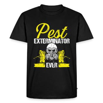 Pest Control Technician Pest Controller - Men's Premium Organic T-Shirt - black - Front - Nico (187cm)