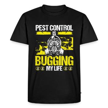 Pest Control Worker Animal Control Officer - Men's Premium Organic T-Shirt - black - Front - Nico (187cm)