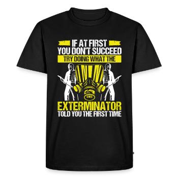 Pest Control Worker Animal Control Officer - Men's Premium Organic T-Shirt - black - Front - Nico (187cm)